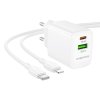 116892 4 borofone wall charger fuente bn29 sietova nabijacka usb c lightning kabel v baleni usb usb c pd30w qc3 0 gan technologia biela
