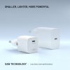 116916 4 fixed wall charger mini sietova nabijacka gan technologia usb c pd3 0 30w kompaktna velkost biela