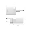 116928 2 fixed wall charger mini sietova nabijacka rychlonabijanie usb usb c pd3 0 45w kompaktna velkost biela