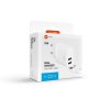 116946 6 fixed wall charger sietova nabijacka 2 usb cestovny rozmer 17w usb c kabel 1 m biela