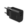 116949 5 fixed wall charger sietova nabijacka 2 usb smart rapid charge 17w usb micro usb kabel 1 m cierna