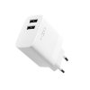 116913 2 fixed wall charger sietova nabijacka 2 usb smart rapid charge 17w biela