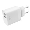 116913 fixed wall charger sietova nabijacka 2 usb smart rapid charge 17w biela