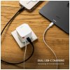 116952 7 fixed wall charger sietova nabijacka gan technologia 2 usb c 65w pd3 0 vysuvny kabel cierna