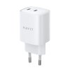 116670 havit wall charger uc45w eu sietova nabijacka gan technologia 2 usb c pd45w abs pc material biela