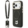 115176 karl lagerfeld hardcase big strap karl metal logo magsafe puzdro pre iphone 17 pro max cierne