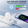 116826 9 lito wall charger lc11 sietova nabijacka usb c vystup pd30w gan technologia real time protection eu vidlica cierna