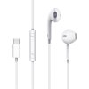 117363 mcdodo wired earphones element series hp 6071 kablove sluchadla in ear usb c 1 2 m biele