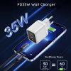 116751 1 techsuit wall charger ledchargx ch3 nabijacka type c usb gan rychlonabijanie led displej pd35w cierna