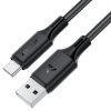 118413 acefast data cable datovy a nabijaci kabel usb na usb c fast charge 3 a makky silikon odolny proti ohybu 1 2 m cierny