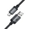 118395 3 acefast data cable datovy a nabijaci kabel usb na usb c fast charge 3 a nylonove opletenie 1 2 m cierny