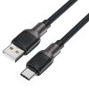118371 acefast data cable datovy a nabijaci kabel usb na usb c fast charge 3 a odolny silikon 25 000 ohybov 1 2 m cierny