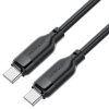 118422 acefast data cable datovy a nabijaci kabel usb c na usb c fast charge 60 w 3 a odolny proti ohybu 1 2 m cierny