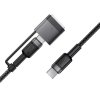 118443 2 acefast data cable datovy a nabijaci kabel usb c na usb c magsafe 3 adapter fast charge 240 w 48 v 5 a 1 2 m cierny