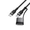 118443 3 acefast data cable datovy a nabijaci kabel usb c na usb c magsafe 3 adapter fast charge 240 w 48 v 5 a 1 2 m cierny
