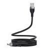 118389 2 acefast data cable magneticky datovy a nabijaci kabel usb na usb c fast charge 3 a nastavitelna dlzka 1 2 m cierny