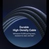 118359 5 baseus data cable lit datovy a nabijaci kabel usb na usb c fast charge 100 w s led podsvietenim a ovladacim tlacidlom 1 m cierny cosmic black