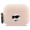 118814 karl lagerfeld silicone choupette head 3d silikonove puzdro pre apple airpods pro 3 ruzove