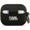 118808 2 karl lagerfeld silicone karl head 3d silikonove puzdro pre apple airpods pro 3 cierne