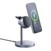 117879 3 mcdodo wireless charging station black swan series bezdrotova nabijacia stanica s adapterom magneticka pre apple zariadenia 22 5 w qi2 cierna
