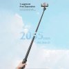 119443 4 techsuit selfie stick c05 selfie tyc s velkym nastavitelnym stativom bluetooth dialkove ovladanie 360 hlinikova zliatina 205 cm cierna