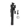 119389 6 techsuit selfie stick k30s selfie tyc s kompaktnym stativom bluetooth dialkove ovladanie dvojite led svetlo skladacia 167 cm cierna