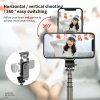 119416 3 techsuit selfie stick l03 selfie tyc so stabilnym stativom bluetooth dialkove ovladanie hlinikova zliatina 83 cm cierna