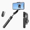 119413 2 techsuit selfie stick l08 selfie tyc so stabilnym gimbalom a stativom bluetooth dialkove ovladanie 360 rotacia 86 cm cierna