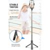 119413 5 techsuit selfie stick l08 selfie tyc so stabilnym gimbalom a stativom bluetooth dialkove ovladanie 360 rotacia 86 cm cierna