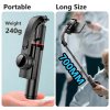 119407 5 techsuit selfie stick l19 selfie tyc so stabilnym monopodom a stativom bluetooth dialkove ovladanie bateria 400 mah 70 cm cierna