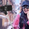 119428 6 techsuit selfie stick q06 selfie tyc so stabilnym stativom bluetooth dialkove ovladanie hlinikova zliatina 360 rotacia 156 cm cierna