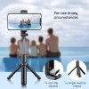 119380 6 techsuit selfie stick s03 selfie tyc so stabilnym a kompaktnym stativom bluetooth dialkove ovladanie 68 cm cierna