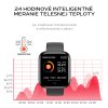 Smart hodinky s kovovým + silikonovým remienkom v balenie T80S (Barva Růžová)