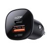 119806 1 acefast car charger b1 autonabijacka usb usb c dual port 38w pd rychle nabijanie s led osvetlenim cierna