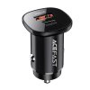 119806 2 acefast car charger b1 autonabijacka usb usb c dual port 38w pd rychle nabijanie s led osvetlenim cierna
