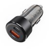 119797 acefast car charger b12 autonabijacka dual port usb usb c 60w rychle nabijanie cierna