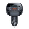 119833 2 acefast car charger b5 autonabijacka 2 usb c usb 101w rychle nabijanie oled displej zinkova zliatina cierna