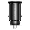 119815 baseus car charger circular metal autonabijacka usb c usb pps 30w multi protokol cierna