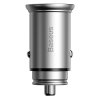 119812 baseus car charger circular metal autonabijacka usb c usb pps 30w multi protokol strieborna