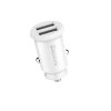 119782 5 baseus car charger grain autonabijacka 2 usb led podsvietenie 5v 3 1a biela