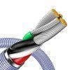 120664 4 baseus data cable crystal shine datovy kabel usb lightning 2 4a 2 m nylonovy oplet fialovy