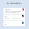 120664 5 baseus data cable crystal shine datovy kabel usb lightning 2 4a 2 m nylonovy oplet fialovy