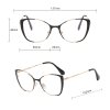120103 4 techsuit anti blue light glasses reflex pc okuliare proti modremu svetlu pre zeny oversized kovovy ram ac sosovky cierne