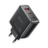 119860 yesido wall charger sietova nabijacka gan 2 usb c usb pd65w qc18w s usb c kablom 1 m cierna