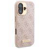 148936 3 guess hardcase 4g logo plate magsafe kryt pre iphone 16 plus ruzovy