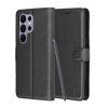 150382 4 techsuit leather folio puzdro pre samsung galaxy s26 ultra cierne