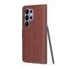 150385 6 techsuit leather folio puzdro pre samsung galaxy s26 ultra hnede