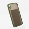 Kvalitný TPU obal matný pre iPhone - army zelená (Model iPhone iPhone 11)
