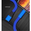 Nezničiteľný rýchlonabíjací obnoviteľný USB kábel 1,5M - Android/iPhone (Barva Černá, USB Konektor Micro USB (Android))