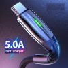 USB Type C TURBO 5A rychlonabíjecí + data LED kabel